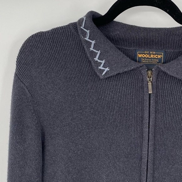 Woolrich Blue Zipper Front Jacket - Picture 3 of 12